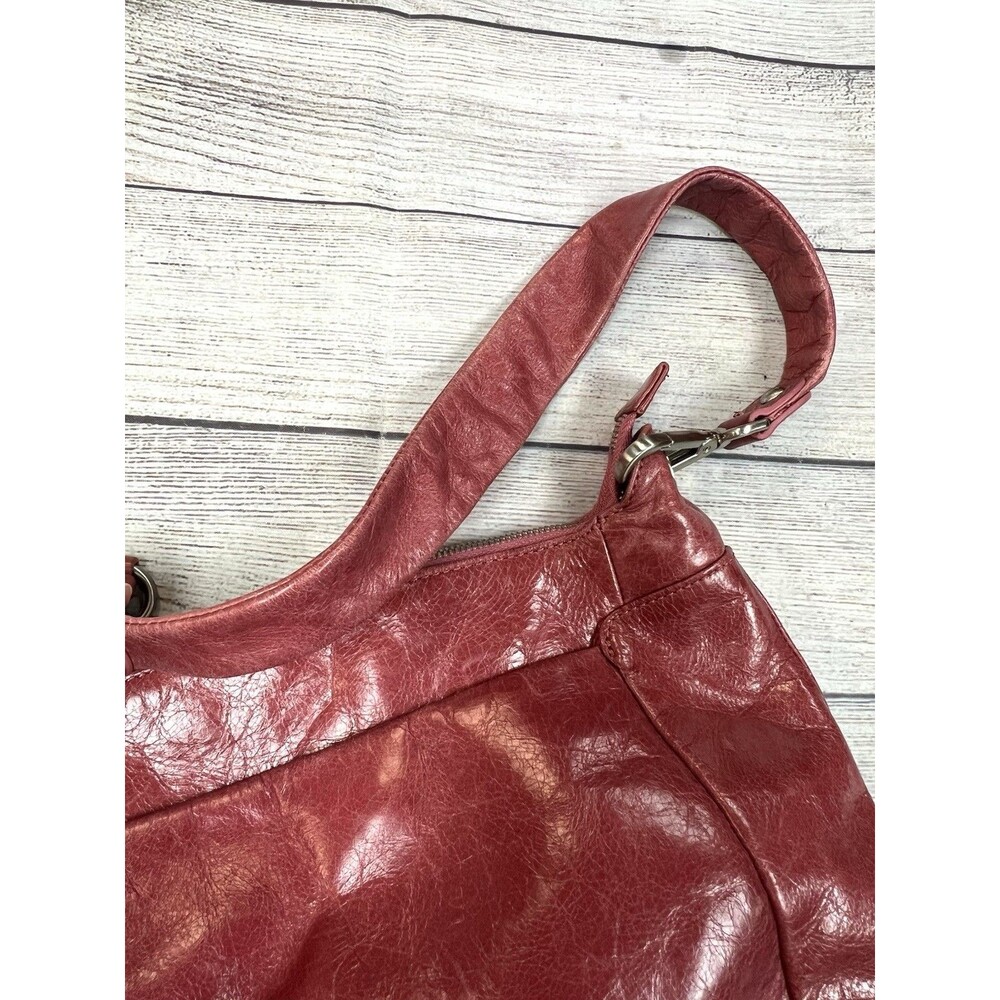 HOBO The Original Small Soft Leather Shoulder Tote Bag Purse Preppy Boho - Picture 9 of 11